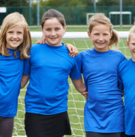Portrait Of Girl's Soccer Team Portrait Of Girl's Soccer Team