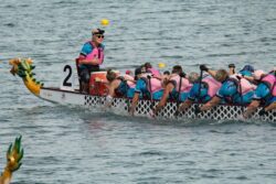 Women's Dragon Boat Team on Water